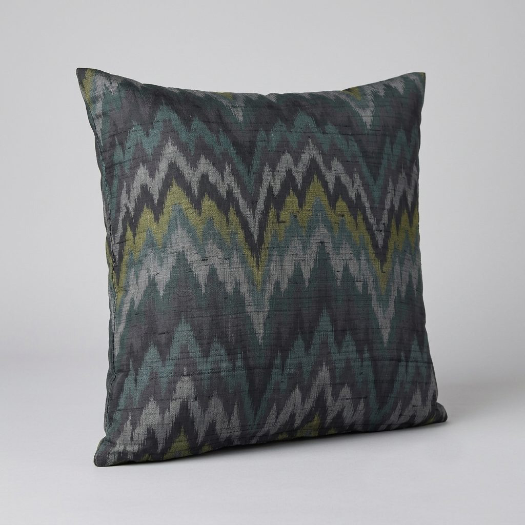 Hand-crafted patchwork cushion detail